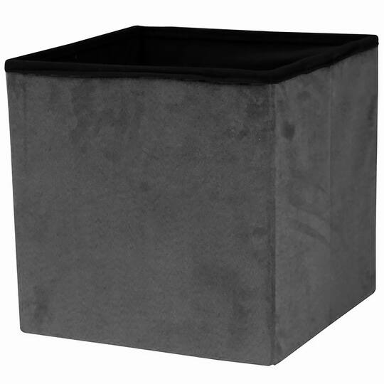 Sorbus 15" Faux Suede Storage Ottoman Cube